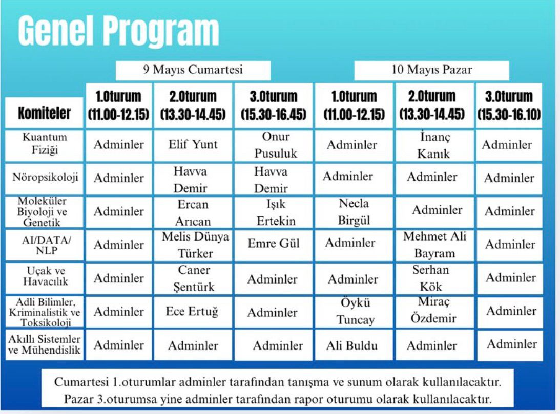 Genel Program
